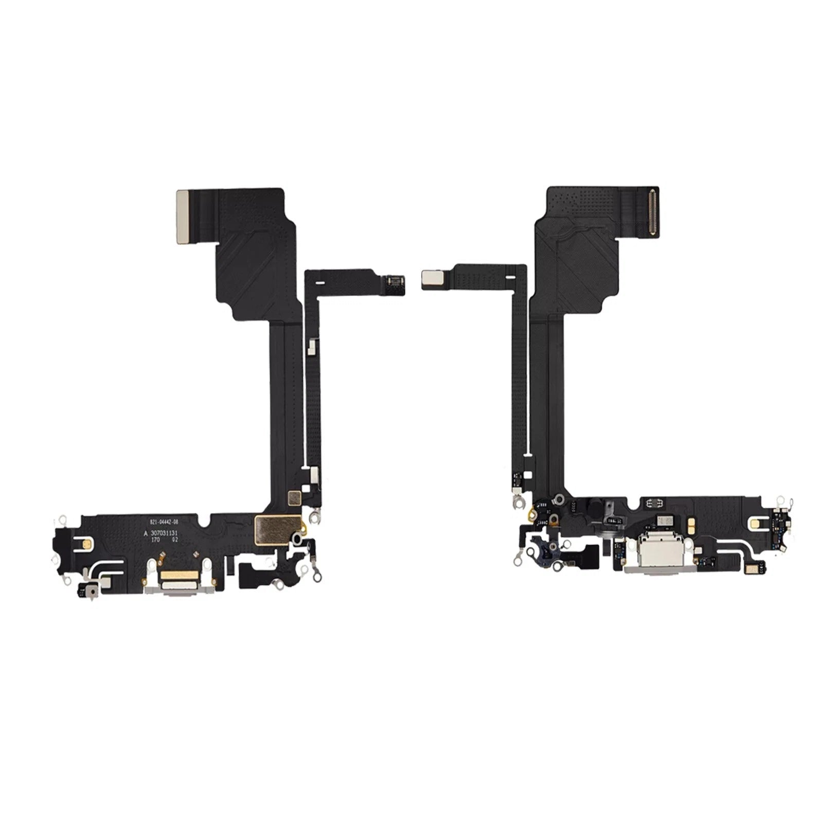 Charging Port With Microphone & Flex For Apple iPhone 15 Pro Black Original IC